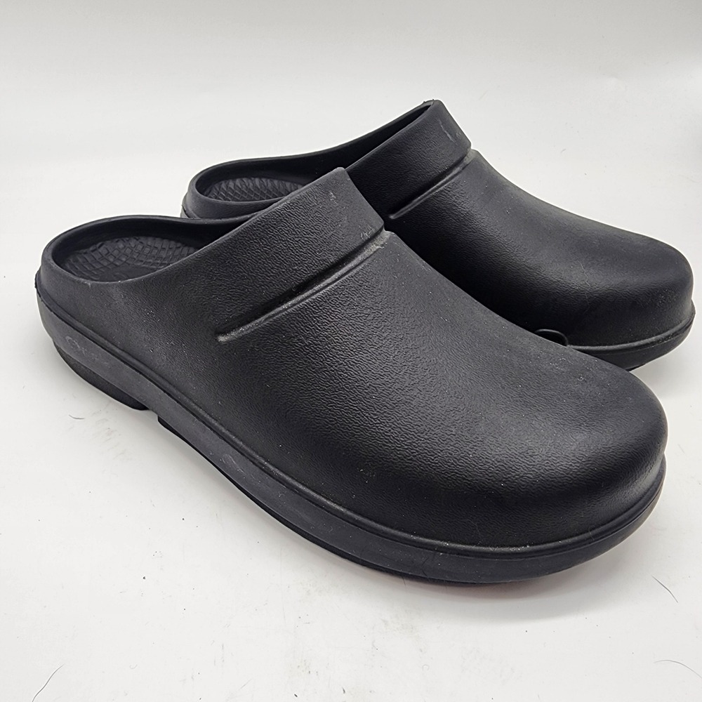OOFOS OOCloog Recovery Clog Women's 7 Black Slip On Comfort